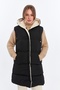 Women's Double Sided Long Hooded Vest - 2