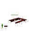 Figura 72-12 U-Shaped Conference Meeting Table for Office - 12 Seater, Apple Cherry - 4
