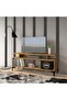 Modern TV Stand, Support Upto 50-Inch TV Media Console with 2 Storage Shelfs-Zabrano - 6
