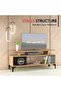 Modern TV Stand, Support Upto 50-Inch TV Media Console with 2 Storage Shelfs-Light Imperia - 2
