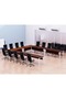 Figura 72-16 U-Shaped Conference Meeting Table for Office - 12 Seater, Apple Cherry