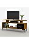 Modern TV Stand, Support Upto 50-Inch TV Media Console with 2 Storage Shelfs-Zabrano