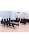 Vorm 136-16 U-Shaped Conference Meeting Table for Office - 12 Seater, Black