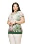 Women's Plus Size Summer Green Bodysuit A6-3018-1 - 3