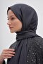 شال حريري مزدوج الجوانب من أنثراسايت - 4