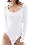 Women's 2-Piece Flounce Collar Long Sleeve Snap Fastener Bodysuit - 4