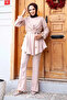 Hijab Suit with V-Cross Trousers - 3