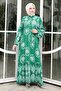 Woven Viscose Dress 1329 - Emerald Green - 3