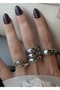Silver Color Finn 3-Piece Large Ring