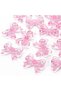 20 pc Transparent Acrylic Beads Bowknot Pearl Pink 23x29.5x6mm Hole: 1.6mm - 7