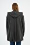 Hooded Shoulder Detailed Long Cardigan (B22-30305) - 7