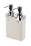 Viva Double Chamber Kitchen Liquid Soap Dispenser - Beige