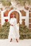 Special Design Embossed Textured Organza Evening Dress White - 2