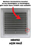 Ventilation Grille Bathroom Wc Toilet Grille Plastic Louver White 55X55 Cm. - 3