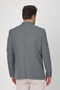 Alturo Men's Navy Blue Spring-Summer Honeycomb Pattern Regular Fit Blazer Jacket - 4