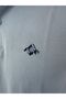100% Cotton Polo Collar Men's Gray T-Shirt, Navy Blue Striped Short Sleeve Model, - 5