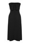 Black Strapless a Line/Bell Cut Midi Knitted Dress Twoss25El00070 - 7