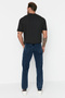 Lacivert %100 Pamuk Essential Fit Jeans Kot Pantolon TMNAW23JE00104 - 9