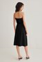 Black Strapless a Line/Bell Cut Midi Knitted Dress Twoss25El00070 - 5