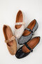 Black Suede-Silver Women's Ballerinas 20198 - 4