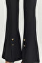Black Accessory Detailed Woven Trousers Tprss25Pl00002 - 4