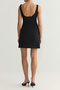 Black A-Line Bow Detail Woven Stylish Dress Tprss25El00092 - 7