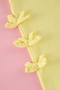 تي شيرت أصفر محبوك مسطح TKDSS25TS00048 - 3