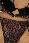 Leopar Desenli V Telli Balconette Kaplı Brazilian Normal Bel Bikini Takımı TBESS25BT00033 - 7