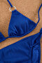Saks Aksesuarlı Üçgen Kaplı Regular Normal Bel Bikini Takımı TBESS25BT00037 - 7