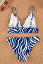 Zebra Desenli Üçgen Kaplı Bikini Üstü TBESS21BU0343 - 8