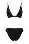 Siyah Aksesuarlı Üçgen Kaplı Regular Düşük Bel Bikini Takımı TBESS25BT00008 - 8