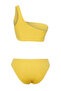 Sarı Nakışlı Tek Omuz Kaplı Regular Normal Bel Bikini Takımı TBESS25BT00020 - 6