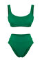 Yeşil Bralette Kaplı Regular Yüksek Bel Bikini Takımı TBESS22BT0010 - 5