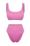 Pink Bralette Covered Regular High Waist Bikini Set Tbess22Bt0010 - 9