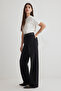 Siyah Yüksek Bel Wide Leg Geniş Paça %100 Pamuk Non-Stretch Jeans TWOSS25JE00060 - 6