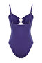 Mavi Cut Out/Pencere Detaylı Straplez Kaplı Regular Mayo TBESS25MA00045 - 6