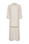 Ecru Woven Textured Shirt Trousers Beach Suit Tbess25Au00000 - 7