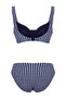 Pötikare Desenli Şeritli Balconette Kaplı Regular Normal Bel Bikini Takımı TBESS25BT00003 - 8