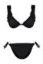 Black Triangle Contrast Color Bias Biyeli Regular Pretty Bikini Set Tbess25Bt00039 - 5