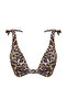 Leopar Desenli Düğümlü Üçgen Kaplı Bikini Üstü TBESS24BU00155 - 6