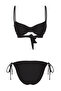 Siyah Balconette Kaplı Regular Normal Bel Bikini Takımı TBESS25BT00083 - 6