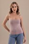 Women's Thin String Strap Cotton Basic Undershirt Powder - 2