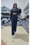 Mom Dark Blue Lycra Mom Super High Waist Mom Jeans - 7