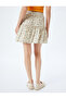 Viscose Layered Flounce Floral Mini Skirt - 4