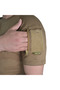 Dark Beige Tactical Short Sleeve T-Shirt, 2 Pocket T-Shirt - 4