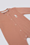 U.S. Polo Assn the Delicacy of Coffee Brown Baby Romper - 2