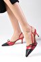 Amira Red Color Women's Heeled Shoes - 4