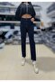 Mom Dark Blue Lycra Mom Super High Waist Mom Jeans - 8