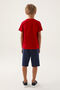 Boy's Red Bermuda Set - 5