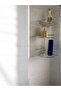 Economical Metal Corner 3-Layer Chrome Bathroom Shower Shelf Shampoo Holder Bag Holder - 2